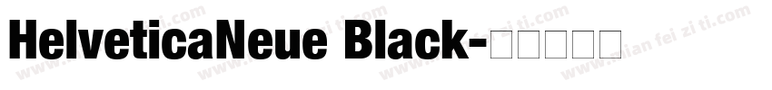 HelveticaNeue Black字体转换